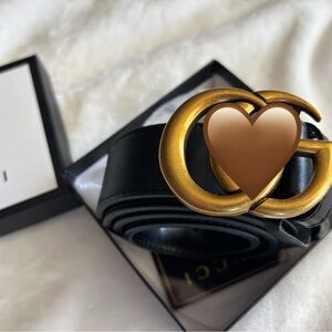 Designer INSPIRED Elegant Black and Gold Women's Belt